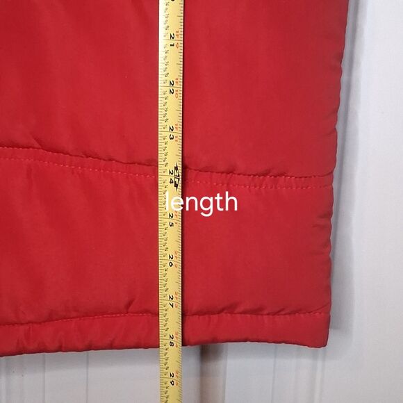 Field & Stream Puffer Vest Men's XL Red Quilted Insulated Full Zip Sherpa Collar - Picture 6 of 7